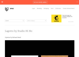 How bpando.org looks like on a tablet such as an iPad.