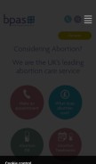 How bpas.org looks like on a mobile device such as an iPhone.