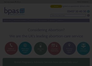 How bpas.org looks like on a tablet such as an iPad.