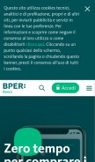 How bper.it looks like on a mobile device such as an iPhone.