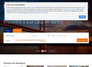 How bpiexpressoimobiliario.pt looks like on a tablet such as an iPad.