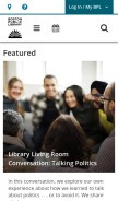 How bpl.org looks like on a mobile device such as an iPhone.