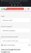 How br.alonegocios.com looks like on a mobile device such as an iPhone.