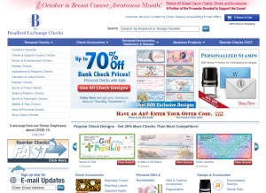 How bradfordexchangechecks.com looks like on a tablet such as an iPad.