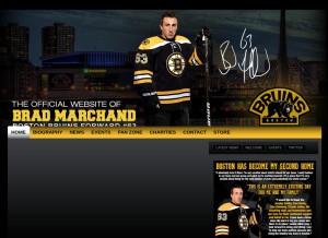 How bradmarchand.com looks like on a tablet such as an iPad.