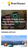 How brain-sharper.com looks like on a mobile device such as an iPhone.