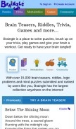 How braingle.com looks like on a mobile device such as an iPhone.