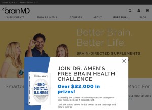 How brainmdhealth.com looks like on a tablet such as an iPad.
