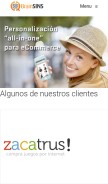 How brainsins.com looks like on a mobile device such as an iPhone.