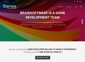 How brainsoftware.org looks like on a tablet such as an iPad.