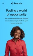 How branch.co looks like on a mobile device such as an iPhone.