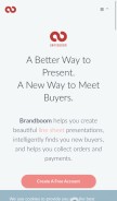 How brandboom.com looks like on a mobile device such as an iPhone.