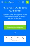 How brandbucket.com looks like on a mobile device such as an iPhone.