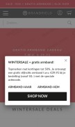 How brandfield.nl looks like on a mobile device such as an iPhone.