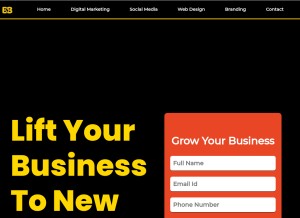 How brandingbolt.com looks like on a tablet such as an iPad.