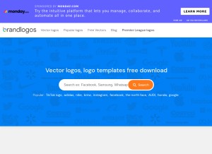 How brandlogos.net looks like on a tablet such as an iPad.