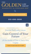 How brandonlawyer.com looks like on a mobile device such as an iPhone.
