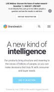 How brandwatch.com looks like on a mobile device such as an iPhone.
