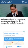 How brasil247.com looks like on a mobile device such as an iPhone.