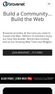 How bravenet.com looks like on a mobile device such as an iPhone.