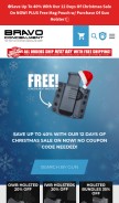 How bravoconcealment.com looks like on a mobile device such as an iPhone.