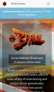 How brawl.com looks like on a mobile device such as an iPhone.
