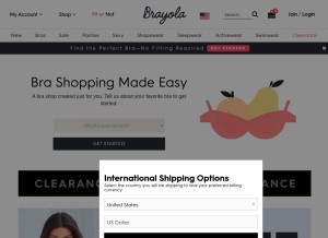 How brayola.com looks like on a tablet such as an iPad.