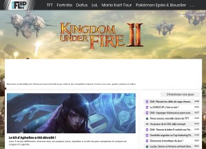 How breakflip.com looks like on a tablet such as an iPad.