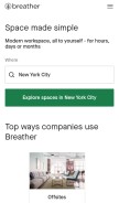 How breatherdev.com looks like on a mobile device such as an iPhone.