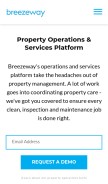 How breezeway.io looks like on a mobile device such as an iPhone.