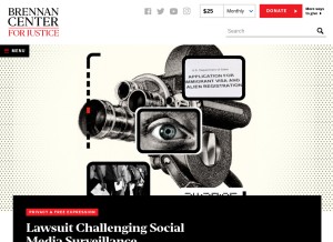 How brennancenter.org looks like on a tablet such as an iPad.