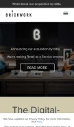 How brickworksoftware.com looks like on a mobile device such as an iPhone.
