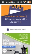 How bricozor.com looks like on a mobile device such as an iPhone.
