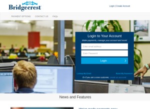 How bridgecrest.com looks like on a tablet such as an iPad.