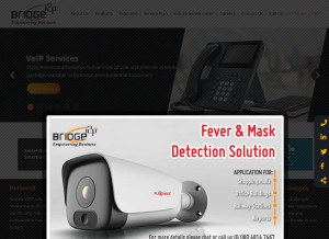 How bridgei2p.com looks like on a tablet such as an iPad.
