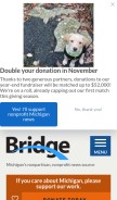 How bridgemi.com looks like on a mobile device such as an iPhone.