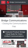 How bridgeoc.com looks like on a mobile device such as an iPhone.