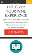 How brightcellars.com looks like on a mobile device such as an iPhone.