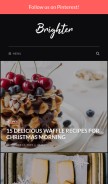 How brightercraft.com looks like on a mobile device such as an iPhone.