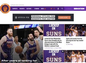 How brightsideofthesun.com looks like on a tablet such as an iPad.