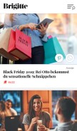 How brigitte.de looks like on a mobile device such as an iPhone.