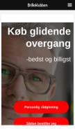 How brille-klubben.dk looks like on a mobile device such as an iPhone.
