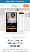 How brilliant.tech looks like on a mobile device such as an iPhone.