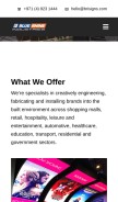 How brisigns.com looks like on a mobile device such as an iPhone.