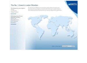 How brita.com looks like on a tablet such as an iPad.