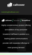 How broadriver.com looks like on a mobile device such as an iPhone.