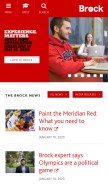 How brocku.ca looks like on a mobile device such as an iPhone.