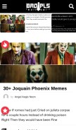 How bropls.com looks like on a mobile device such as an iPhone.