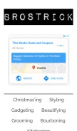 How brostrick.com looks like on a mobile device such as an iPhone.