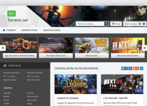 How brotorrent.net looks like on a tablet such as an iPad.
